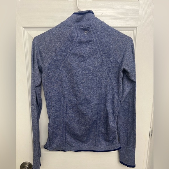 Athleta Blue Quarter-Zip Long Sleeve Top - Picture 4 of 4